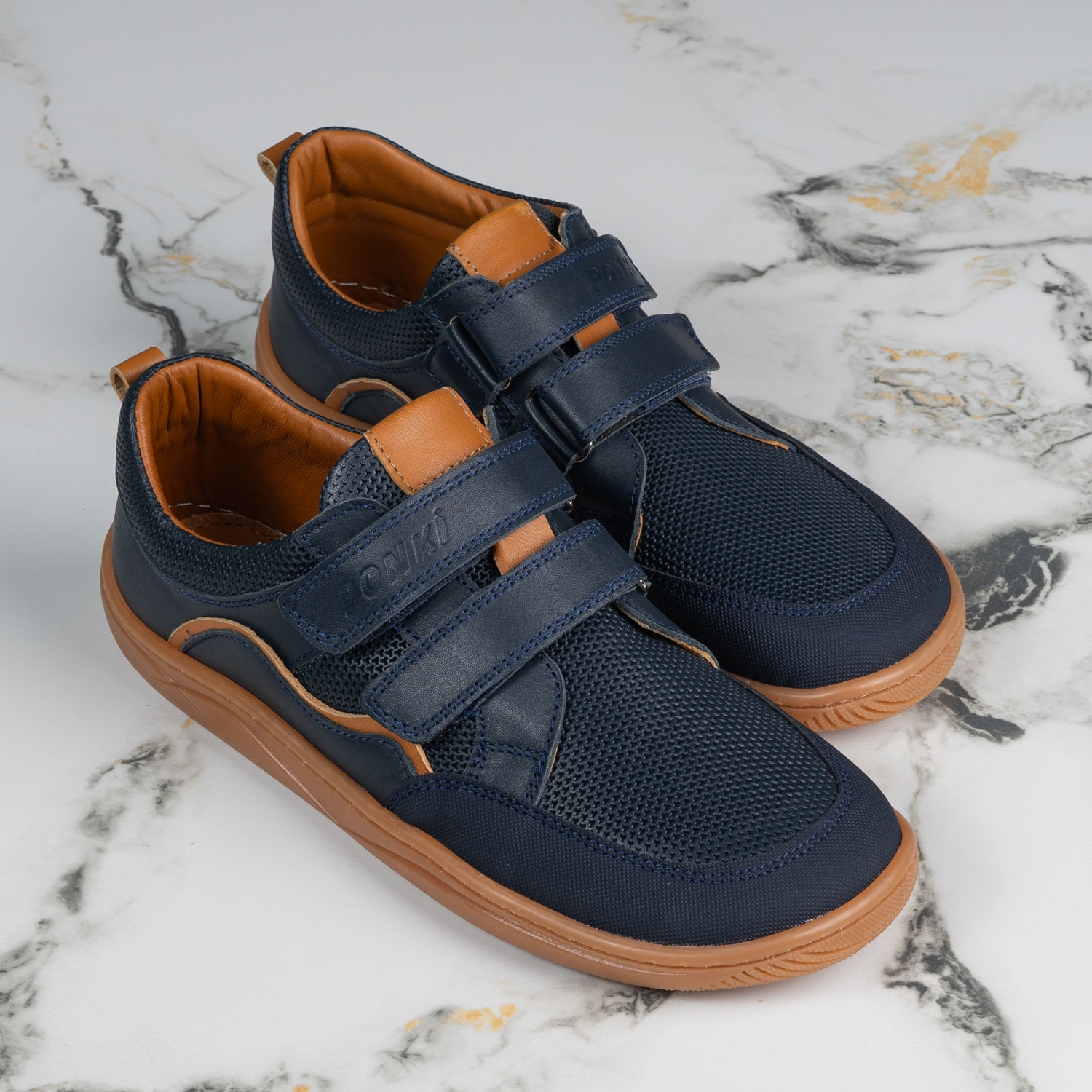 Юношески боси обувки PONKI Barefoot WAVES Dark Blue №37-40