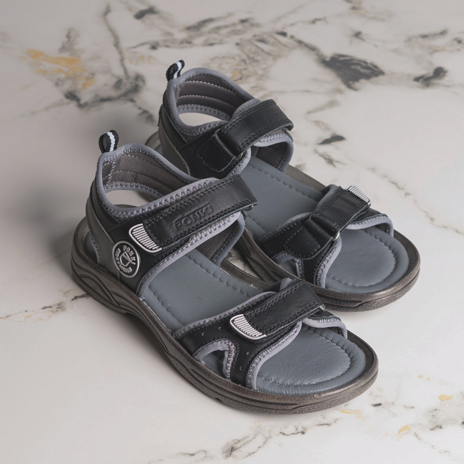 Юношески сандали PONKI Cloudy Black №36-39